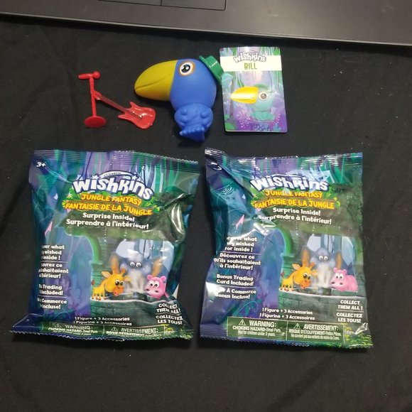 Wishkins Jungle Fantasy  blind bags...set of 2 - Picture 1 of 4